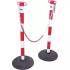 crv_9910004024999 JSP HDE100 lánckorlát oszlop piros/fehér