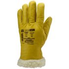 cvg_2489 BŐRKESZTYŰ, TÉLI,ISLANDE,SÁRGA SZÍNMARHA/SZŐRMEBÉLÉS 32CM_9