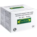 cvg_30211 EARLINE - KÉK ZSINÓROS, LAMELLÁS FÜLDUGÓ+DOBOZ SNR 26DB (ST)