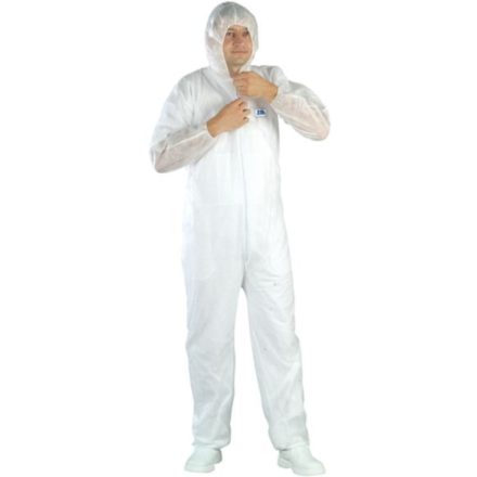 cvg_42104 FEHÉR POLIPROPILÉN OVERÁL  4_XL