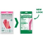 cvg_5017 HTG RÓZSASZÍN GUMIKESZTYŰ, 30CM/0,4MM, BOLYHOZOTT BELSŐ_S