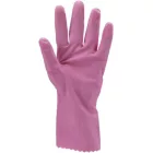 cvg_5018 HTG RÓZSASZÍN GUMIKESZTYŰ, 30CM/0,4MM, BOLYHOZOTT BELSŐ_M