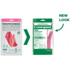 cvg_5018 HTG RÓZSASZÍN GUMIKESZTYŰ, 30CM/0,4MM, BOLYHOZOTT BELSŐ_M