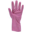 cvg_5019 HTG RÓZSASZÍN GUMIKESZTYŰ, 30CM/0,4MM, BOLYHOZOTT BELSŐ_L