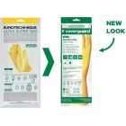 cvg_5028 HTG SÁRGA GUMIKESZTYŰ, 30CM/0,5MM, PAMUTBOLYHOZOTT BELSŐ_M