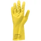 cvg_5029 HTG SÁRGA GUMIKESZTYŰ, 30CM/0,5MM, PAMUTBOLYHOZOTT BELSŐ_L