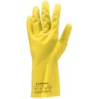 cvg_5030 HTG SÁRGA GUMIKESZTYŰ, 30CM/0,5MM, PAMUTBOLYHOZOTT BELSŐ_XL