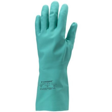 cvg_5520 NITRIL ZÖLD VEGYSZERÁLLÓ VÉDŐKESZTYŰ, 33CM/0,38MM_10