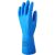 cvg_5558 NITRIL KÉK VEGYSZERÁLLÓ KESZTYŰ,32CM/0,22MM,SIMA BELSŐ_8
