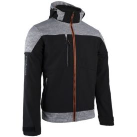   cvg_5BAN01000L BANJO FEKETE/SZÜRKE SOFTSHELL DZSEKI, NARANCS CIPZÁR_L