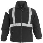 cvg_5BODNM BODYGUARD FEKETE 4/1 TÉLIKABÁT, FÉNYVISSZAVERŐ CSÍKKAL_M