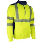 cvg_5FRI16000L FRISS FLUO SÁRGA/SÖTÉTKÉK PULÓVER_L