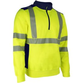 cvg_5FRI16000L FRISS FLUO SÁRGA/SÖTÉTKÉK PULÓVER_L