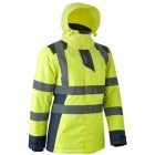 cvg_5HOR1600XS HORA FLUO NŐI TÉLIKABÁT SÁRGA/SÖTÉTKÉK_XS