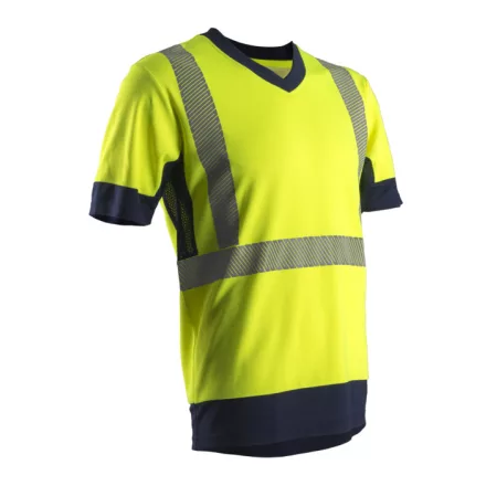 KOMO II HI-VIZ SÁRGA RÖVID UJJÚ PÓLÓ CO/PES GRS_2XL