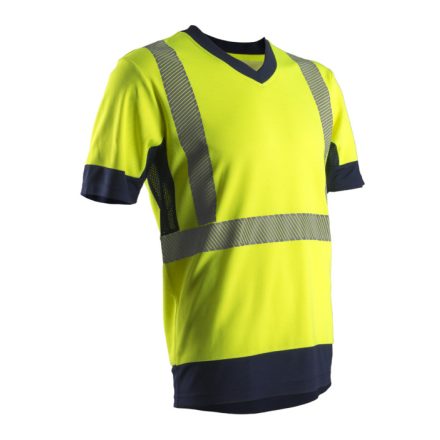 KOMO II HI-VIZ SÁRGA RÖVID UJJÚ PÓLÓ CO/PES GRS_4XL