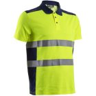 cvg_5OKI16000S OKI FLUO SÁRGA/SÖTÉTKÉK RÖVID UJJÚ GALLÉROS PÓLÓ_S