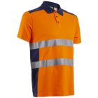 cvg_5OKI17000M OKI FLUO NARANCS/SÖTÉTKÉK RÖVID UJJÚ GALLÉROS PÓLÓ_M