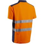 cvg_5OKI1702XL OKI FLUO NARANCS/SÖTÉTKÉK RÖVID UJJÚ GALLÉROS PÓLÓ_2XL