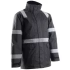 cvg_5SEC0102XL SECURITE FEKETE TÉLIKABÁT FÉNYVISSZAVERŐ CSÍKOKKAL_2XL