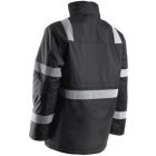 cvg_5SEC0103XL SECURITE FEKETE TÉLIKABÁT FÉNYVISSZAVERŐ CSÍKOKKAL_3XL