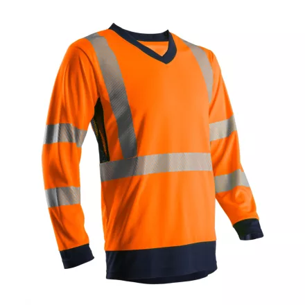SOMO HI-VIZ NARANCS HOSSZÚ UJJÚ PÓLÓ CO/PES GRS_S