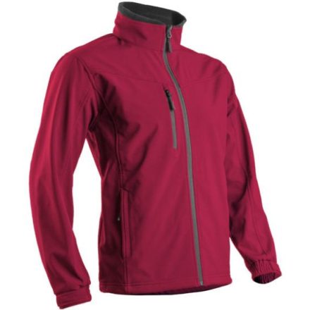 cvg_5YANS3000S YANG II PIROS FÉRFI SOFTSHELL FELSŐ, YKK CIPZ_S