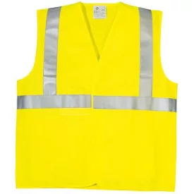   cvg_70206 FÉNYVISSZAVERŐ MELLÉNY FÜGGŐLEGES CSÍKKAL ECO- SÁRGA_XL