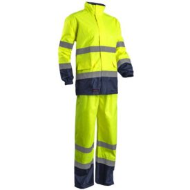 cvg_7HWRYL HI-WAY SZELLŐZŐ PE/PU ESŐRUHA SÁRGA/KÉK_L