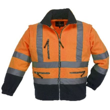 cvg_7PSTOM FLUO DZSEKI LEVEHETŐ UJJÚ NARANCS_M