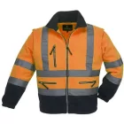 cvg_7PSTOXXXL FLUO DZSEKI LEVEHETŐ UJJÚ NARANCS_3XL