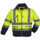 cvg_7PSTYXXXL FLUO PULÓVER LEVEHETŐ UJJÚ SÁRGA/KÉK_3XL (ST)