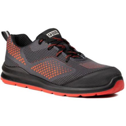 cvg_9MIL530045 MILERITE S1P SZÜRKE/PIROS SPORT VÉDŐFÉLCIPŐ_45