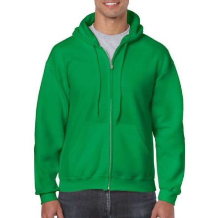 gi18600ig-s, GILDAN FULL ZIP (GI18600)  férfi pulóver poliészter/pamut zsebes végig zipzáras