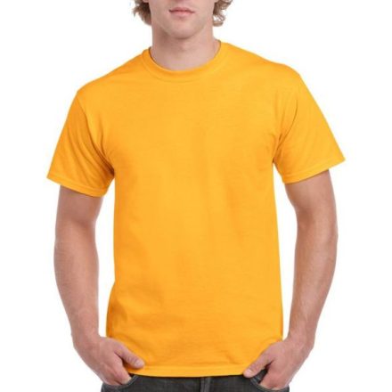 gi2000go-s, GILDAN ULTRA COTTON? (GI2000) nyári rövid ujjú uniszex póló, környakas, Arany/Gold