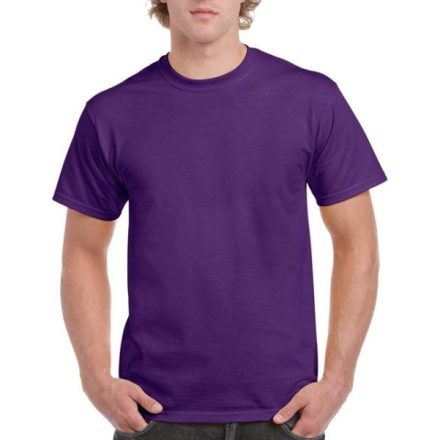 gi2000pu-s, GILDAN ULTRA COTTON (GI2000) nyári rövid ujjú uniszex póló, környakas, Lila/Purple