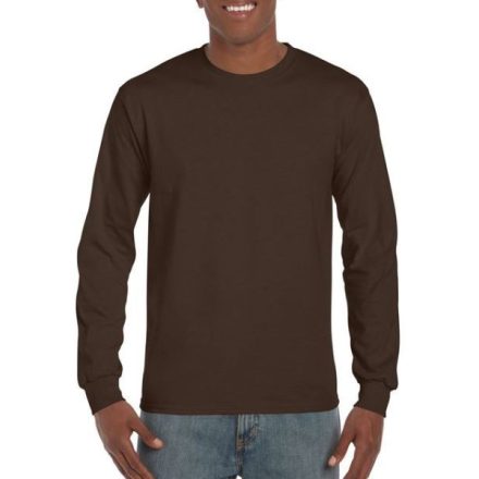 gi2400dc-s, GILDAN ULTRA COTTON? (GI2400) nyári hosszú ujjú uniszex póló, környakas, Sötét