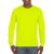 gi2400sfg-s, GILDAN ULTRA COTTON (GI2400) nyári hosszú ujjú uniszex póló, környakas, Biztonsági