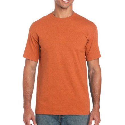 gi5000aor-s, GILDAN (GI5000) nyári rövid ujjú férfi póló, környakas, Ónarancs/Antique Orange