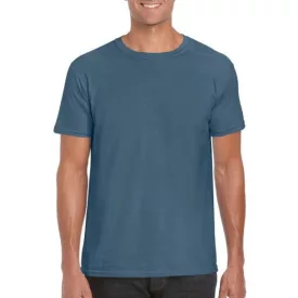  gi64000ib-2xl, GILDAN (GI64000) nyári rövid ujjú férfi póló, környakas, Indigókék/Indigo Blue