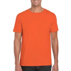   gi64000or-2xl, GILDAN (GI64000) nyári rövid ujjú férfi póló, környakas, Narancssárga/Orange