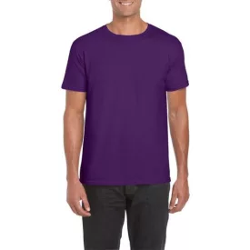   gi64000pu-xl, GILDAN (GI64000) nyári rövid ujjú férfi póló, környakas, Lila/Purple színben,
