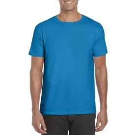   gi64000sh-2xl, GILDAN (GI64000) nyári rövid ujjú férfi póló, környakas, Zafír/Sapphire színben,