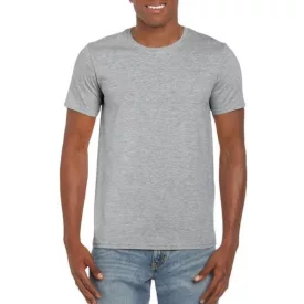   gi64000sp-3xl, GILDAN (GI64000) nyári rövid ujjú férfi póló, környakas, Szürke/RS Sport Grey