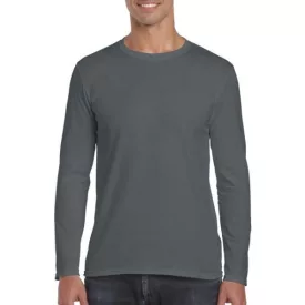   gi64400ch-2xl, GILDAN (GI64400) nyári hosszú ujjú férfi póló, környakas, Szürke/Charcoal s