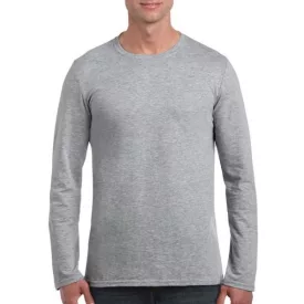   gi64400sp-2xl, GILDAN (GI64400) nyári hosszú ujjú férfi póló, környakas, Szürke/RS Sport Grey