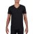 gi64V00bl-2xl, GILDAN (GI64V00) nyári rövid ujjú férfi póló, V nyakú, Fekete/Black színben,