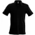ka227bl-s, KARIBAN (KA227)  férfi galléros póló, oldalvarrott, Fekete/Black színben,  méret: S