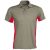 ka232lg-re-s, KARIBAN (KA232)  rövid ujjú férfi galléros póló poliészter/pamut oldalvarrott,