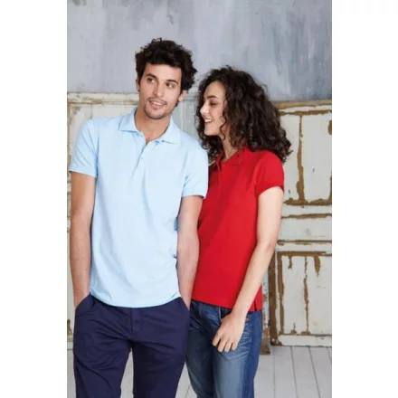 KARIBAN (KA239)  rövid ujjú férfi galléros póló pamut/elasztán oldalvarrott, Pamut/Elasztán